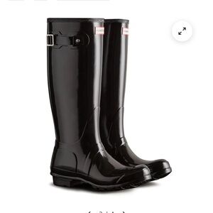 Women's Hunter Original Tall Gloss Rain Boots size US 6